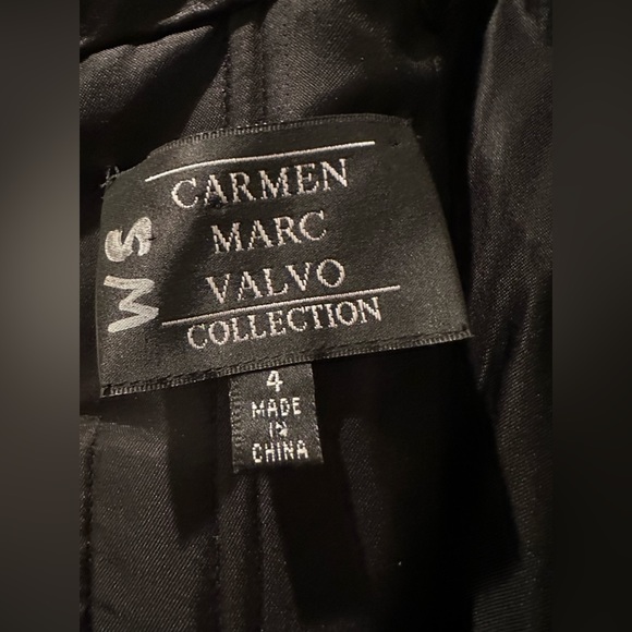 Carmen Marc Valvo Collection Strapless Embellished Floral Maxi Evening Gown B2 - Picture 9 of 11